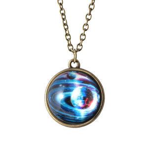 Glass Sphere Lovers Necklace