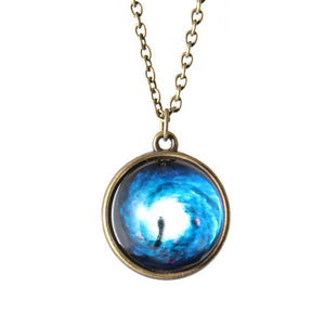 Glass Sphere Lovers Necklace