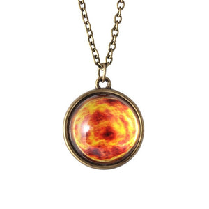 Glass Sphere Lovers Necklace