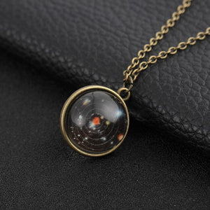 Glass Sphere Lovers Necklace