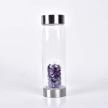 Load image into Gallery viewer, Natural Amethyst crystalWater Bottle