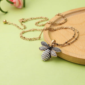 Bee Pendant Long Necklace