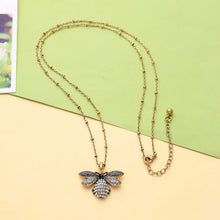 Load image into Gallery viewer, Bee Pendant Long Necklace